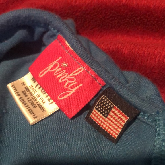 Blue girls sleeveless dress Pinky 10/12 has a snag - Picture 2 of 9